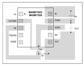MAXM17623/MAXM17624 ?ModuleѹԴģ