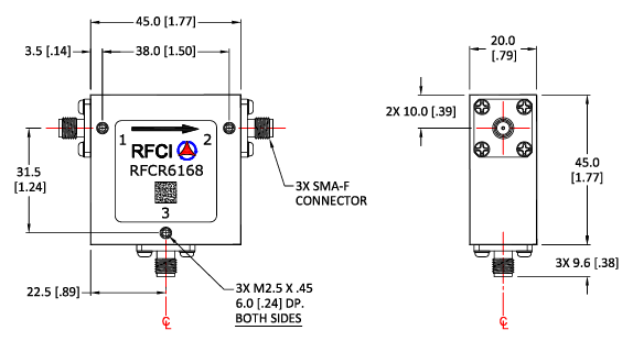 RFCI RFCR6168Ƶ΢ߴͼ